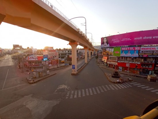 Maharashtra: Deserted roads in Nagpur following commencement of Janta Curfew from 7 am today : Outlook Hindi