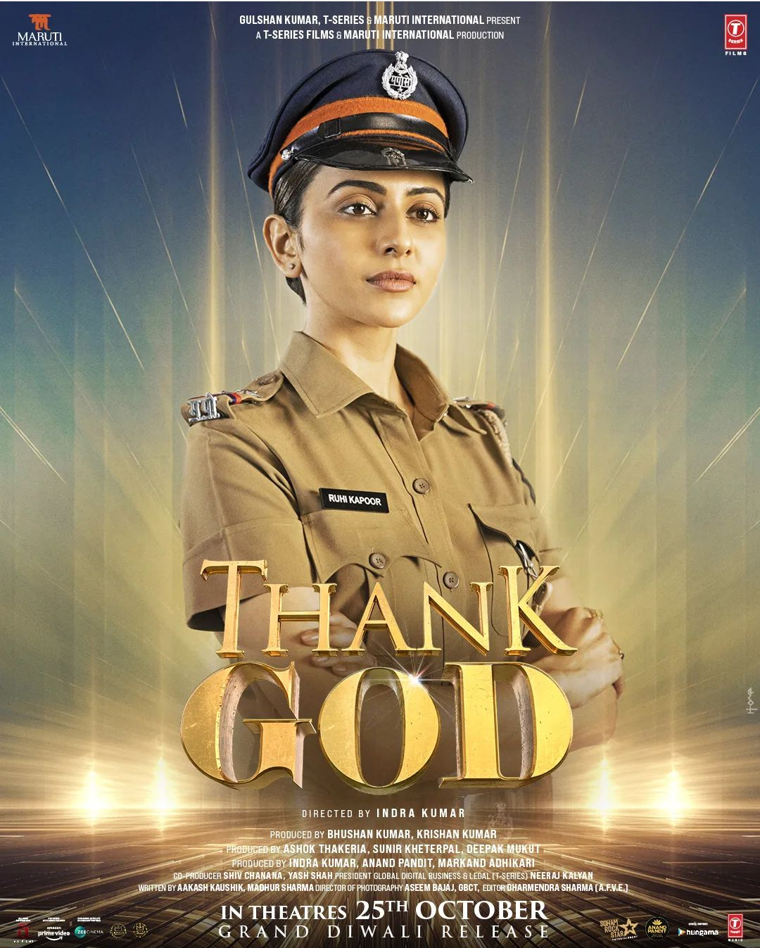 Thank God Rakul Preet Singh first look poster out : Outlook Hindi